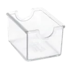 image of Thunder Group PLSP032CL Sugar Packet Holder, Rectangular, Plastic, Clear - Dozen