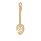 image of Thunder Group PLSS113BG Beige Serving Spoon, 11", Perforated, Dishwasher Safe - Dozen