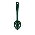 image of Thunder Group PLSS213GR Green Serving Spoon, 13", Perforated, Dishwasher Safe - Dozen