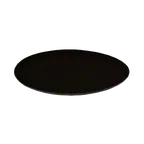 image of Thunder Group PLST2700BL Non Slip Oval Serving Tray, 22" x 27", Black Polypropylene, NSF, Slip-Resist Design
