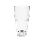 image of Thunder Group PLTHEP020C English Pub Glass, 20 Oz., 6-1/8"H, Starburst Base