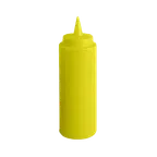 image of Thunder Group PLTHSB024Y Squeeze Bottle, 24 Oz., Plastic, Yellow - Dozen
