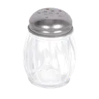 image of Thunder Group PLTWCS006 Cheese Shaker, 6 Oz., 2-7/8" Dia. X 3-9/16"H, Swirled Polycarbonate Base - Dozen