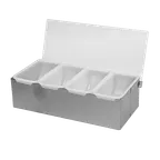 image of Thunder Group SLCN004 Bar Condiment Dispenser, Countertop Design, 4-Compartment