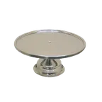 image of Thunder Group SLCS001 Cake Stand, 13-1/4" Dia., Stainless Steel, Mirror Finish