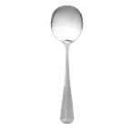 image of Thunder Group SLDK103 Bouillon Spoon, 6.02", Simple Line-Trimmed Handle, 18/0 Stainless Steel - Dozen