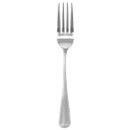 image of Thunder Group SLDK106F Dinner Fork, 7.52", 4-Tine, Simple Line-Trimmed Handle - Dozen