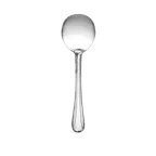 image of Thunder Group SLDO103 Bouillon Spoon, 5.94", Heavy-Weight, Simple Line-Trimmed Handle - Dozen