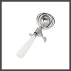 image of Thunder Group SLDS006 Disher, 5-1/3 Oz. #6, Thumb Press, White