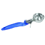 image of Thunder Group SLDS016L Ice Cream Disher, 2‑3 oz Capacity #16 Thumb‑Press, Blue Handle, 18/8 Stainless Steel, NSF