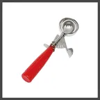 image of Thunder Group SLDS024 Disher, 1-1/3 Oz. #24, Thumb Press, Red