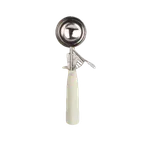 image of Thunder Group SLDS210P Disher, Size-10, 3-1/4 Oz., Round Bowl, Ivory