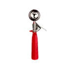 image of Thunder Group SLDS224P Disher, Size-24, 1-1/3 Oz., Round Bowl, Red