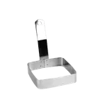 image of Thunder Group SLER0401S Egg Ring, 4" X 4", Square, Stainless Steel