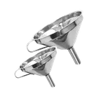 image of Thunder Group SLFN006 Funnel, 18 Oz., 6" Dia., With Removable Strainer, Stainless Steel