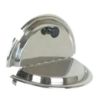 image of Thunder Group SLIC001 Inset Cover, 25Cm, Fits 7 Quart Size Inset, Plastic Knob Handle, stainless steel
