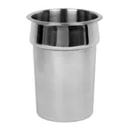 image of Thunder Group SLIP004 Inset Pan, 11 Quart, 11.5" Dia. X 8"H, Mirror-Polished Exterior And Satin Finish Interior