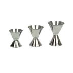 image of Thunder Group SLJG002 Jigger, 3/4 Oz. & 1-1/2 Oz., Rolled Edge, Stainless Steel