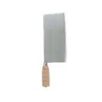 image of Thunder Group SLKF016 Bone Knife, 8-1/2" Length X 4-1/8" Width Blade, Square-Head, Wood Handle