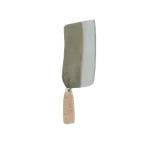 image of Thunder Group SLKF017 Meat Knife, 7-1/2" Length X 4" Width Blade, Wood Handle, Cast Iron