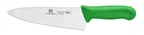 image of Thunder Group SLKF409GR Chef'S Knife, 8" Blade, Green Polypropylene Handles, German Steel