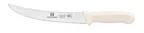 image of Thunder Group SLKF413WT Breaking Knife, 8" Blade, White Polypropylene Handles, German Steel