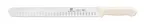 image of Thunder Group SLKF420WT Slicer, 12" Blade, Hollow Ground, White Polypropylene Handles