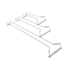 image of Thunder Group SLKGH024C Chrome-Plated Wire Glass Hanger Rack, 24" Long, Ceiling Mount