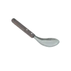 image of Thunder Group SLLA002 Vegetable Spoon, Angled, Concaved, Wood Handle, Stainless Steel