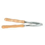 image of Thunder Group SLLC116W Lobster Cracker, 6", Jagged Ridges, Wide Swing Handles, With Wood Handle