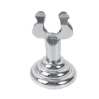 image of Thunder Group SLMH001 Menu/Card Clip, 1-1/2"H, Harp Style, Round Layer-Designed Flat Base, stainless steel