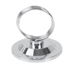 image of Thunder Group SLMH002 Menu/Card Clip, 2-1/2"H, Ring Style, Round Flat Base Stainless Steel