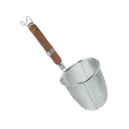 image of Thunder Group SLNS001 Noodle Skimmer, 5-3/4" X 5-1/2", Mesh Wire, Built-In Hook Hanger