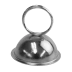 image of Thunder Group SLRMH003 Menu Clip, 3 Ring Wire Loop, Stainless Steel