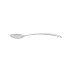image of Thunder Group SLSBA411 Basting Spoon, 11", Solid, Curved Handle, Stainless Steel