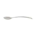 image of Thunder Group SLSBA511 Basting Spoon, 13", Solid, Curved Handle, Stainless Steel