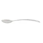image of Thunder Group SLSBA611 Basting Spoon, 15", Solid, Curved Handle, Stainless Steel