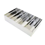 image of Thunder Group SLSCB04 Stainless Steel 4-Compartment Cutlery Box Utensil Holder