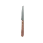 image of Thunder Group SLSK016 Steak Knife, 4", Round Tip, Serrated Wood Handle - Dozen