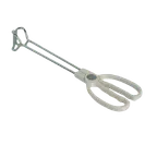 image of Thunder Group SLSR010 Scissor Tongs, 10"L, With Safety Handle, Stainless Steel