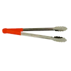 image of Thunder Group SLTG816R Utility Tongs, 16" L, One-Piece, Non-Slip, Red