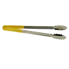 image of Thunder Group SLTG816Y Utility Tongs, 16" L, One-Piece, Non-Slip, Yellow
