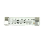 image of Thunder Group SLTHL080 Refrigerator/Freezer Thermometer, Tube‑Type, -40°F To 80°F °F/°C, Stainless Steel, NSF Certified