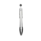 image of Thunder Group SLTHUT610 Utility Tongs, 9"L, Locking Clip, Non-Slip Silicone Tips And Grip
