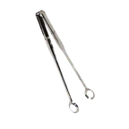 image of Thunder Group SLTTBN024 Bar-B-Q Tongs, 9-1/2"L, One-Piece, Stainless Steel