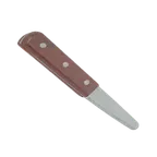 image of Thunder Group SLTWCK007 - Clam Knife, 3-1/4" Blade, 7-1/4" Length, Solid Wood Handle, Wood Finish for Seafood Prep