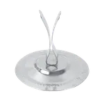 image of Thunder Group SLTWMH006 Menu/Card Clip, 6", Clip Style, Round Flat Base, stainless steel