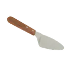 image of Thunder Group SLTWPS005 Pizza Server, 3" X 4-1/4" Blade, Wood Handle, Stainless Steel
