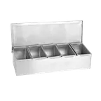image of Thunder Group SSCD005 Bar Condiment Dispenser, Countertop Design, 5-Compartment