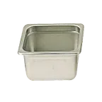 image of Thunder Group STPA2164 Steam Table Pan, 1/6 Size, 4" Deep, Anti-Jam, 18/8 Stainless Steel